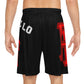 FL Basketball Shorts Blk/Red/Wht